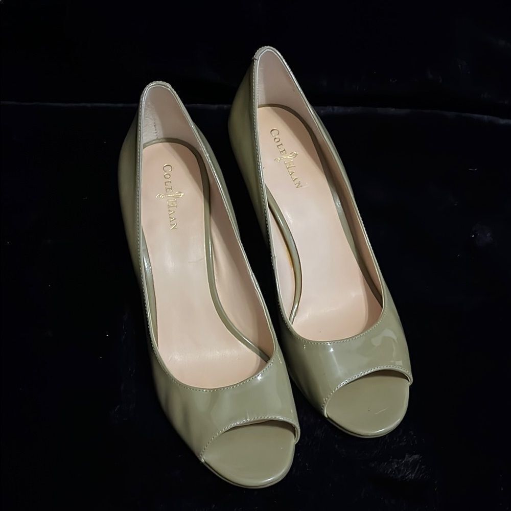 Cole Haan Air Lainey OT Pump Leather Open Toe Heels